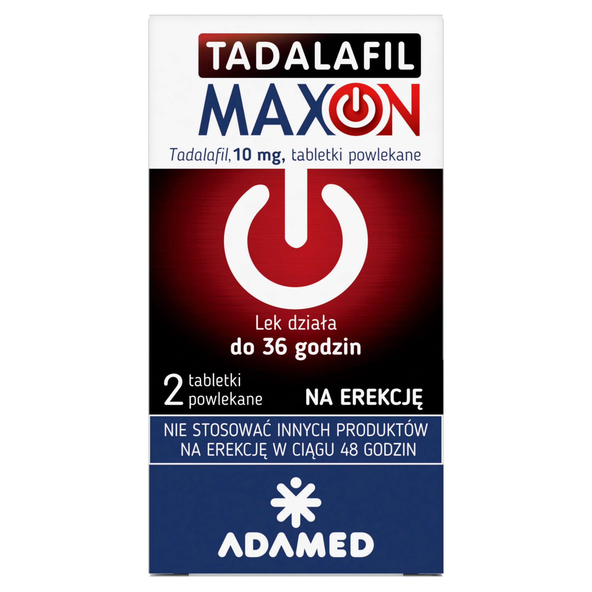 Tadalafil Maxon, 10 mg, tabletki powlekane, 2 sztuk zdjęcie