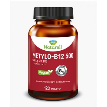 Naturell Metylo-B12 500 120 tabletek