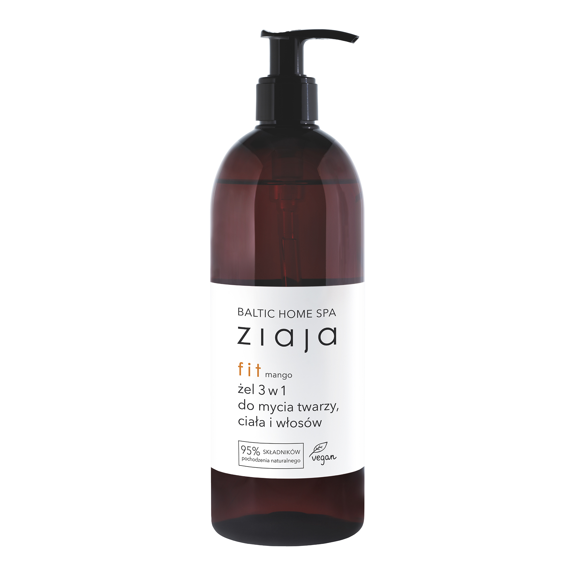 Ziaja Baltic Home Spa Fit Żel 3w1 do mycia twarzy, ciała i włosów mango, 500 ml zdjęcie