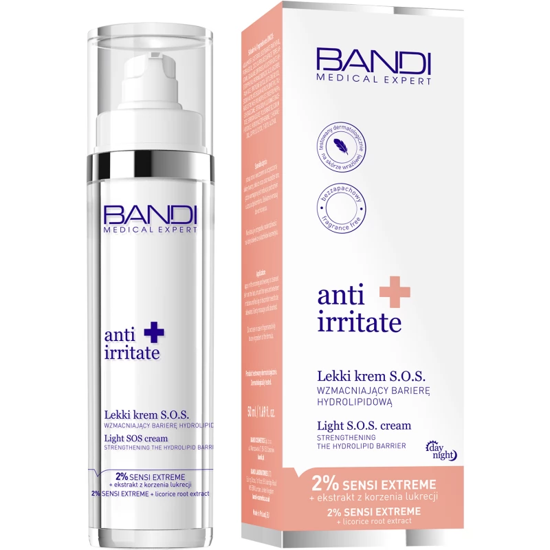 BANDI Medical Expert anti irritate Lekki krem S.O.S. wzmacniajacy barierę hydrolipidową, 50 ml zdjęcie