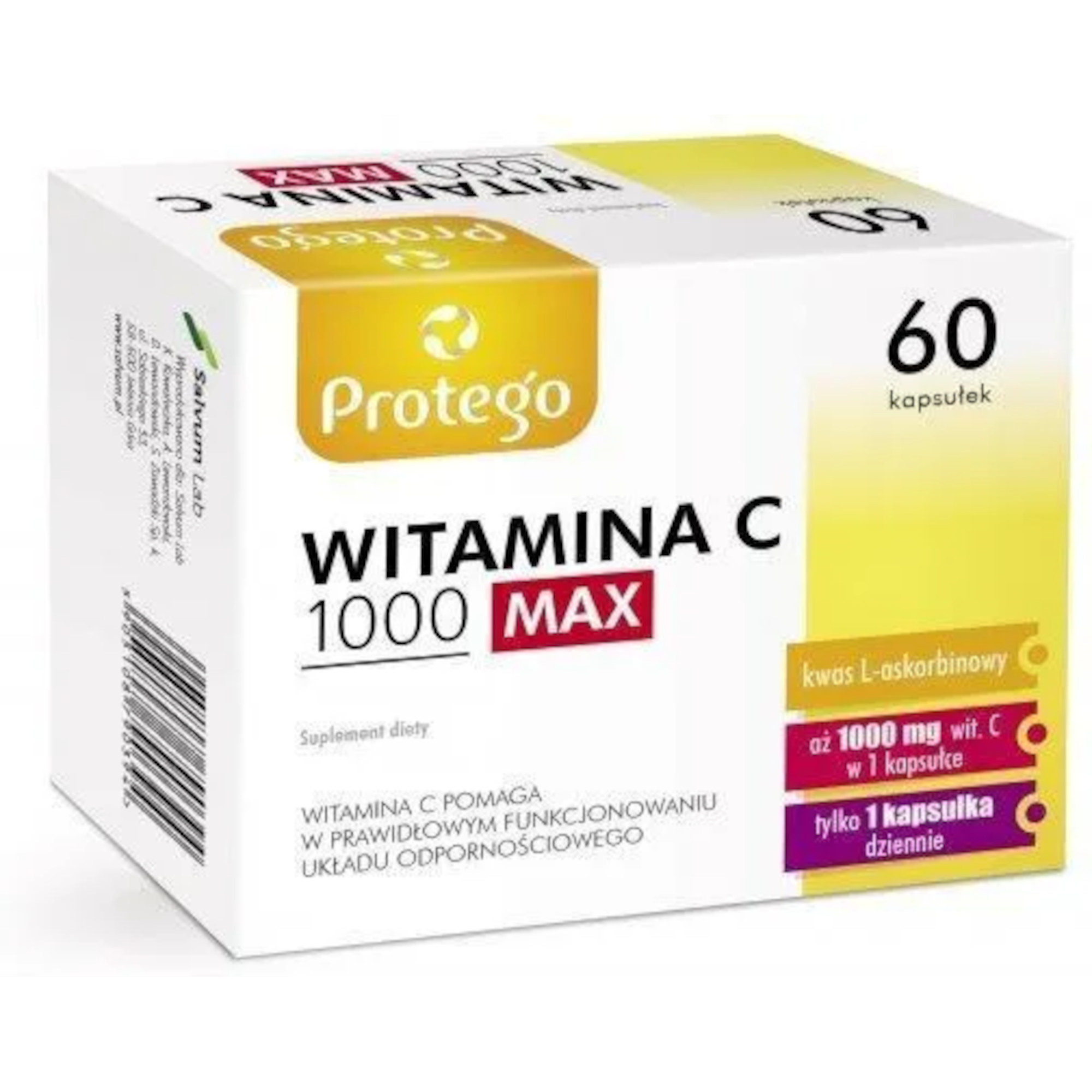 Protego, Witamina C 1000 Max, kapsułki, 60 sztuk zdjęcie
