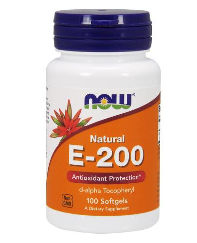 NOW FOODS E-200, 100 kaps., działanie antyoksydacyjne, cena, opinie, dawkowanie zdjęcie