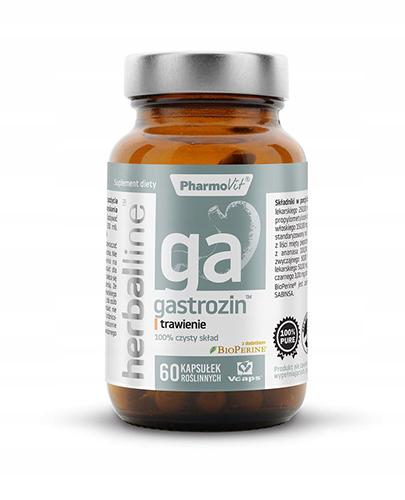 PharmoVit Herballine Gastrozin - 60 kaps. - cena, opinie, wskazania zdjęcie
