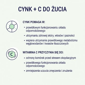 Naturell Cynk + C do żucia, 120 tabletek