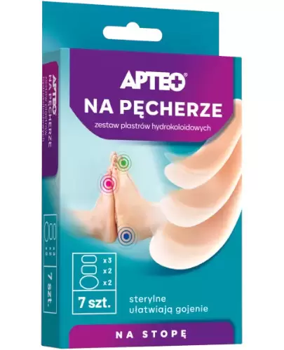 Apteo zestaw hydrokoloidowych plastrów na pęcherze 7 sztuk zdjęcie