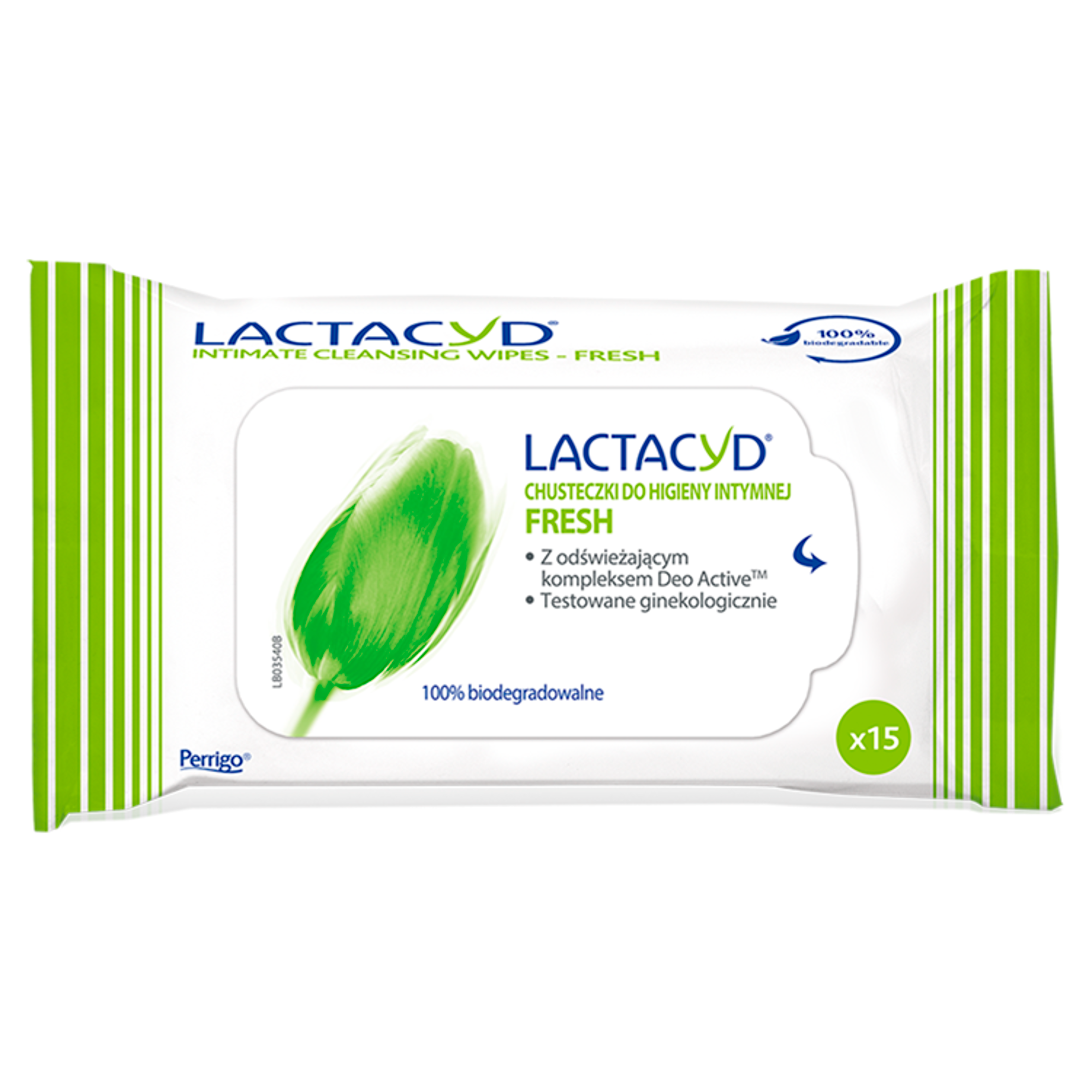 LACTACYD FRESH Chusteczki do higieny intymnej, 15 sztuk zdjęcie