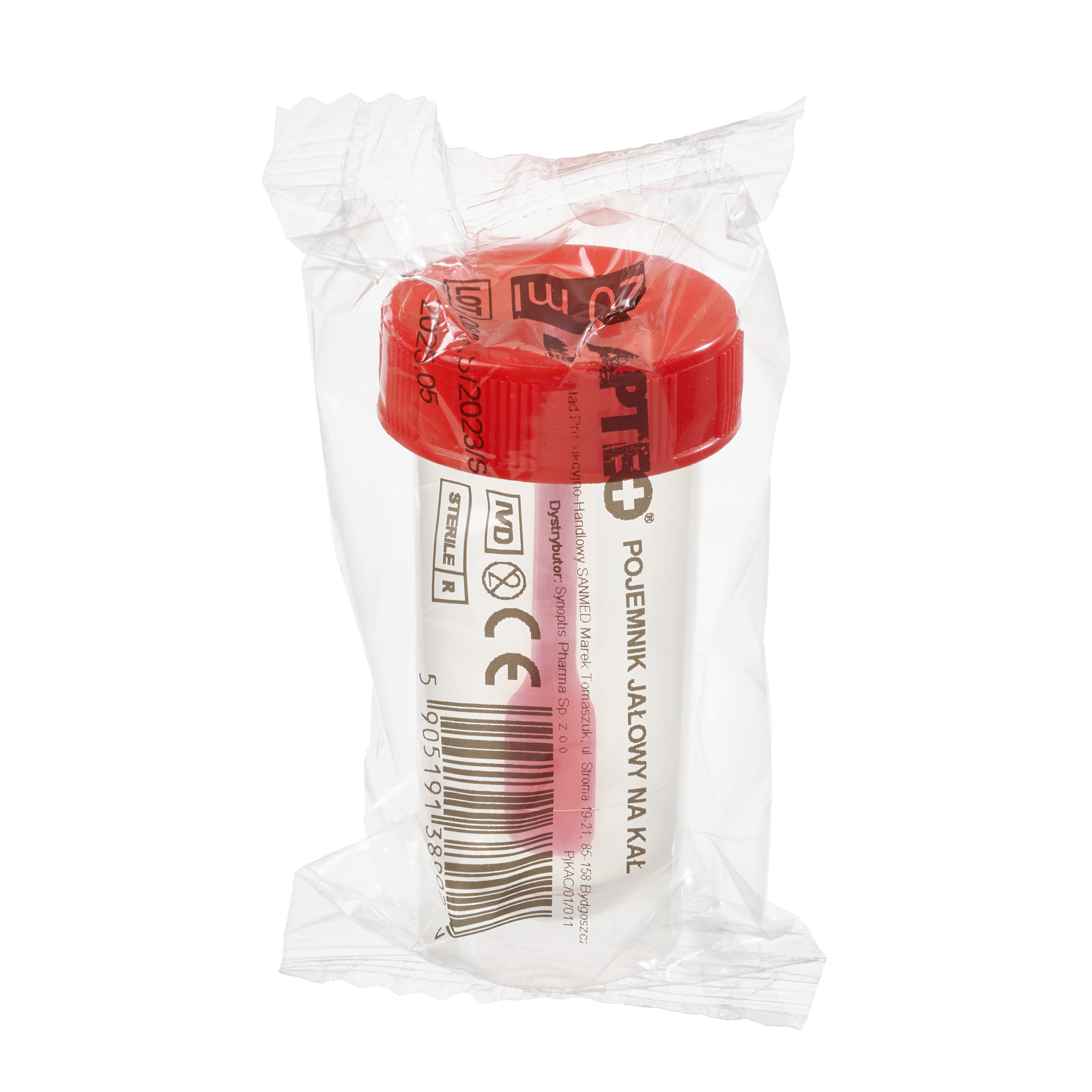 Apteo pojemnik jałowy na kał 20 ml zdjęcie