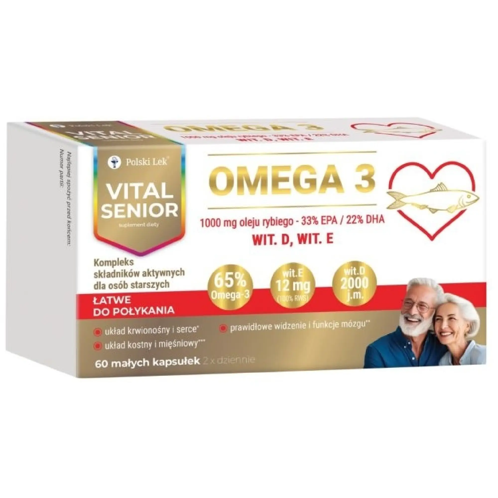 Vital Senior Omega 3, kapsułki, 60 sztuk                       zdjęcie