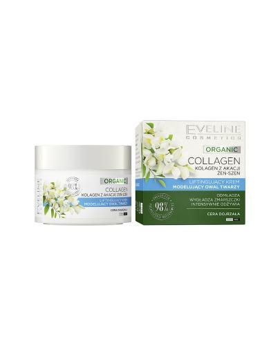 EVELINE Organic Liftingujący krem modelujący owal twarzy, 50 ml zdjęcie