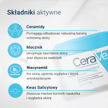 CeraVe SA, wygładzający balsam do skóry suchej, 340 g