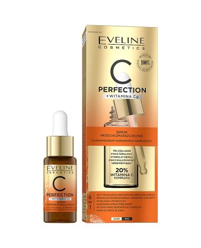 Eveline Cosmetics C-Perfection Serum przeciwzmarszczkowe z 20% witaminą C, 18 ml zdjęcie