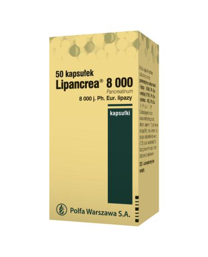Lipancrea, 8000 j. lipazy, kapsułki, 50 sztuk zdjęcie