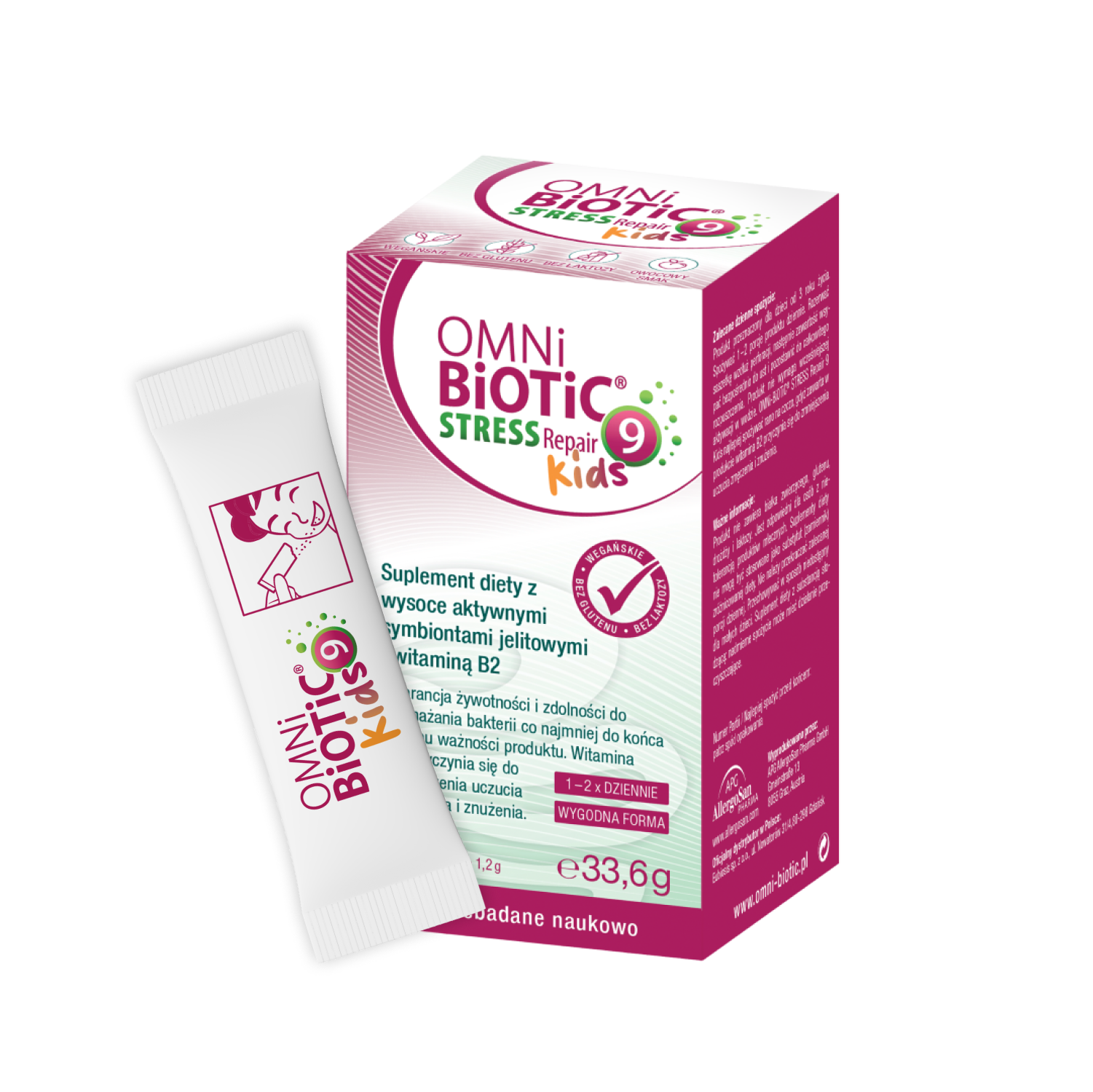 Omni-Biotic Stress Repair 9 Kids, proszek, 28 saszetek