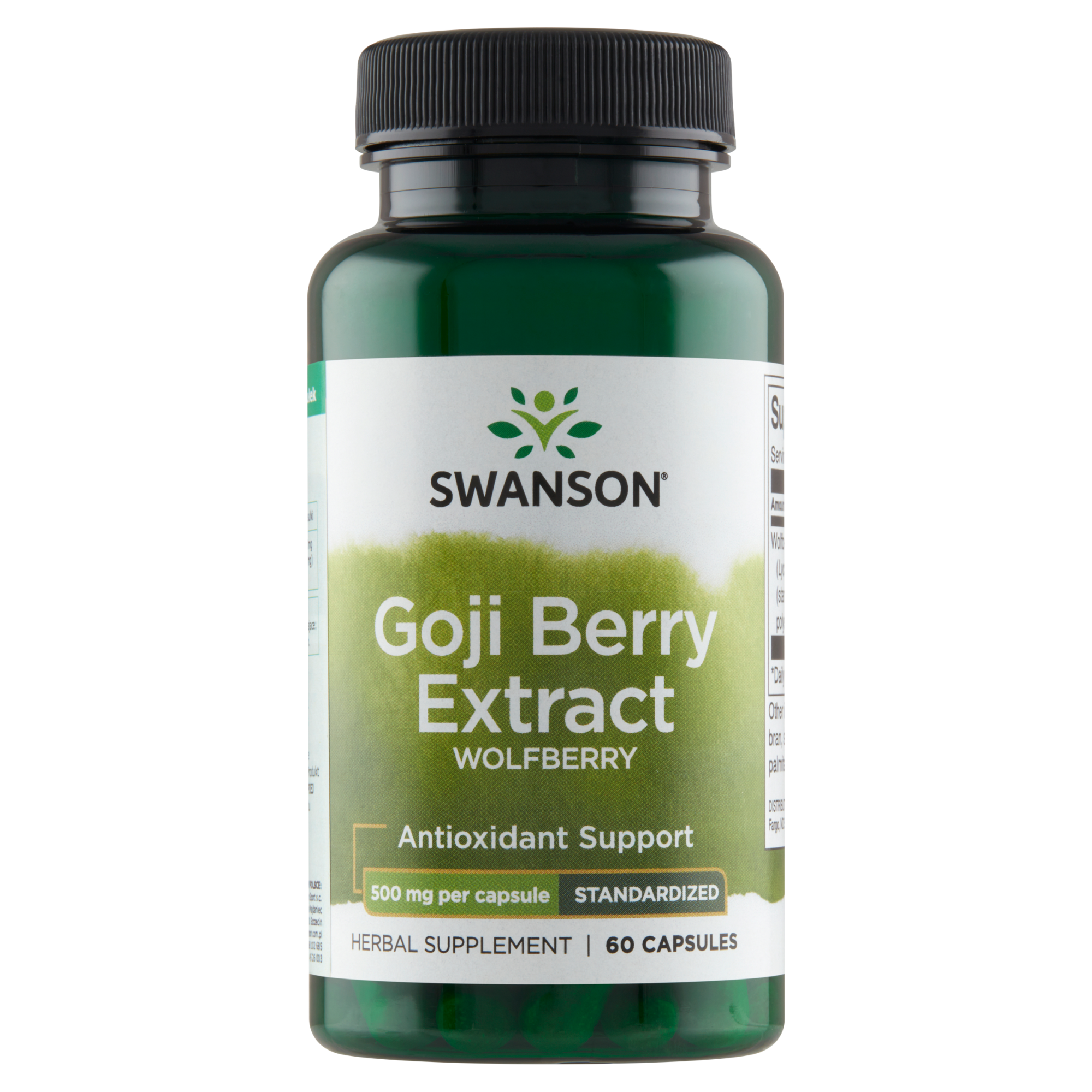 SWANSON Goji standaryzowany extract 500 mg - 60 kaps. zdjęcie