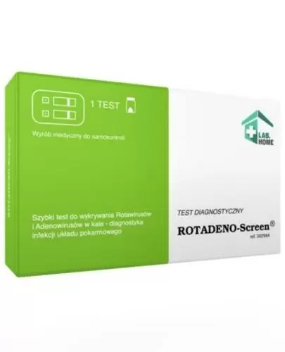 LabHome ROTADENO-Screen test do wykrywania antygenów rotawirusa oraz adenowirusa 1 sztuka zdjęcie