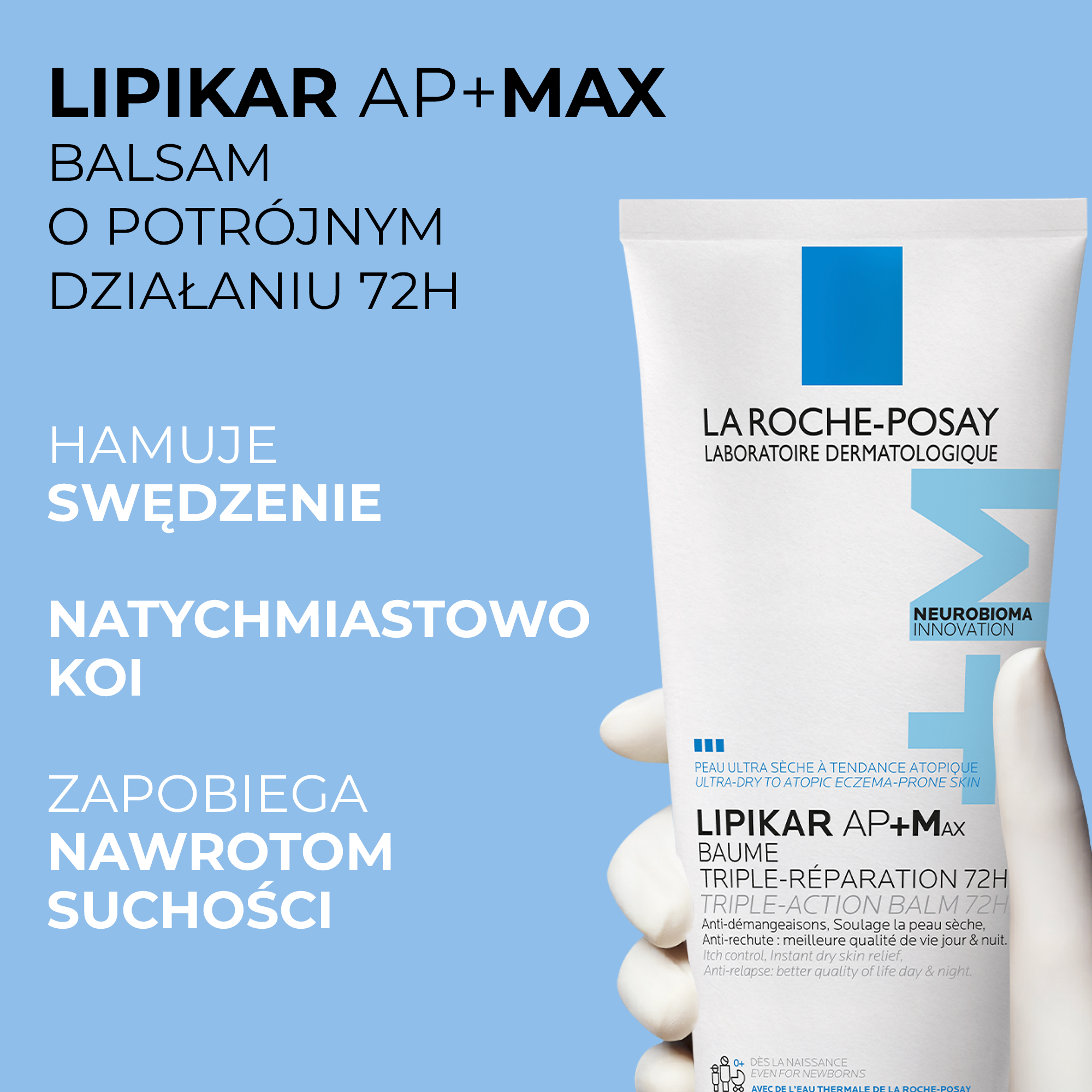 La Roche Posay Lipikar Balsam Ap+Max do skóry bardzo suchej i atopowej, 200 ml