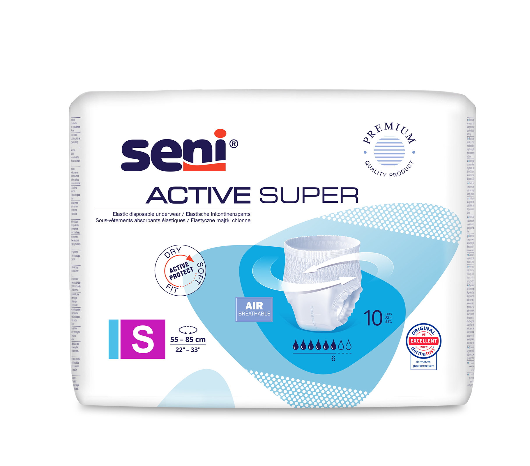 Seni Active Super Small, pieluchomajtki, 10 szt zdjęcie