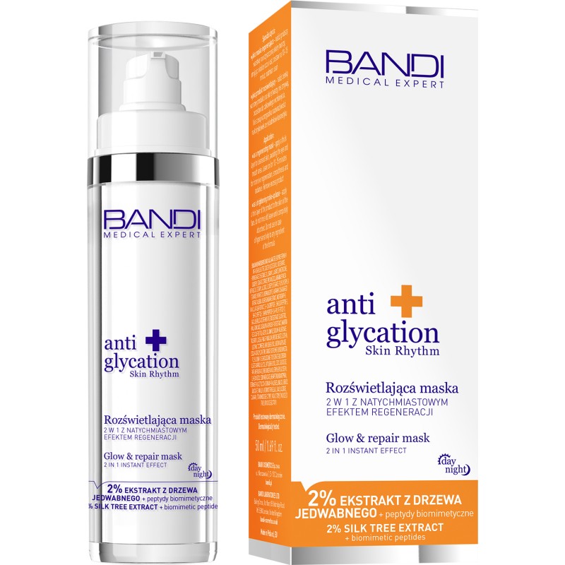 BANDI Anti Glycation Skin Rhythm Rozświetlająca maska 2w1 z natychmiastowym efektem regeneracji, 50 ml zdjęcie