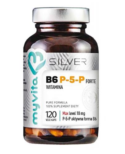 MyVita Silver Pure 100 % Witamina B6 P5P Forte, 120 kaps., cena, opinie, wskazania zdjęcie