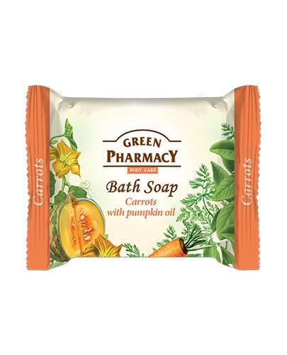 Green Pharmacy Mydło w kostce marchewka i olejek z nasion dyni, 100 g zdjęcie