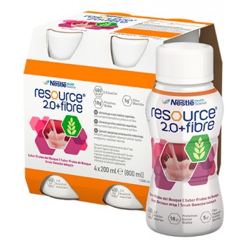 Resource 2.0 + Fibre preparat odżywczy w płynie smak owoców leśnych 4x 200 ml