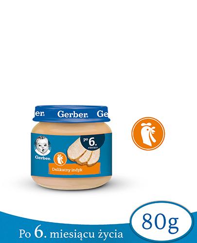 GERBER Obiadek delikatny indyk po 6. miesiącu - 80 g - cena, opinie, skład zdjęcie