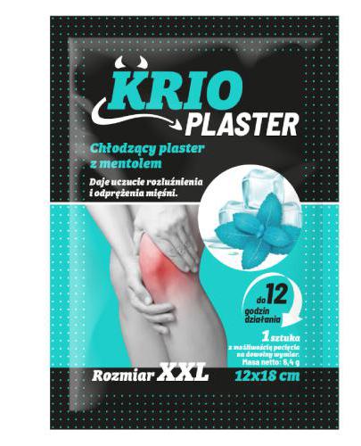 Krio Plaster Chłodzący Plaster z mentolem, 20 szt. cena, opinie, właściwości zdjęcie
