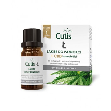 Cutis Ł lakier do paznokci + CBD kannabidiol 10 ml