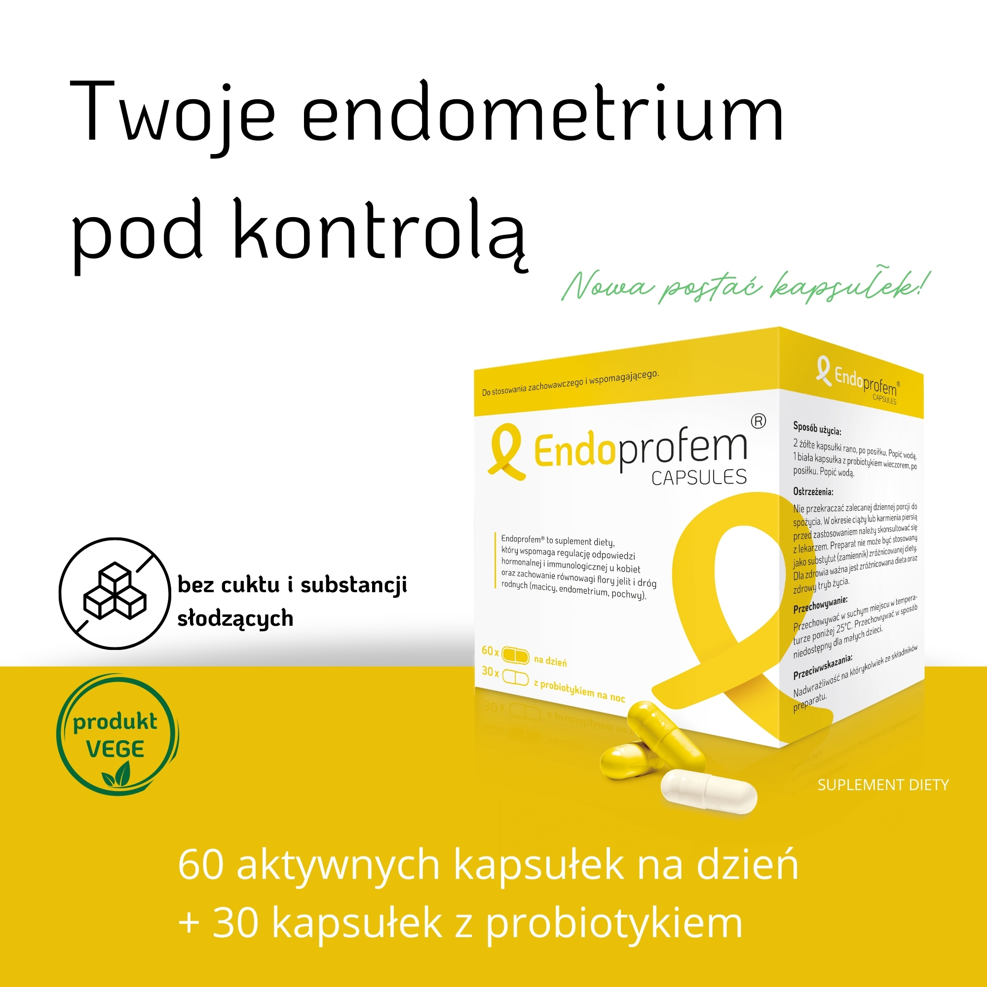 Endoprofem Capsules, kapsułki, 60 + 30 sztuk