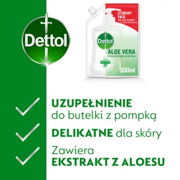 Dettol Aloe Vera Mydło do rąk w płynie, 500 ml
