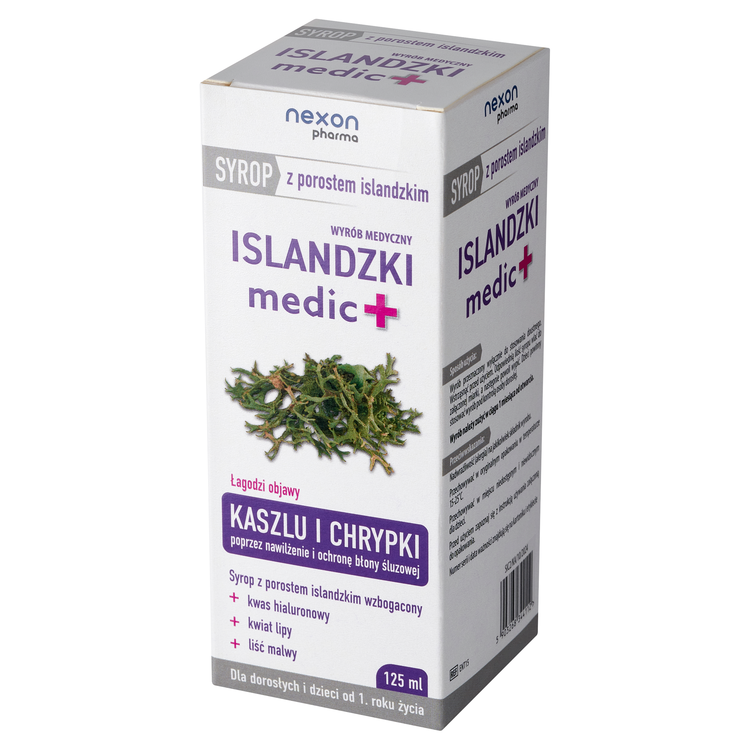 Syrop Islandzki Medic+ Syrop z porostem islandzkim, 125 ml zdjęcie