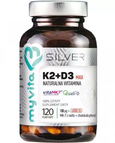 MyVita Silver Witamina K2 + D3 Max 120 kapsułek zdjęcie