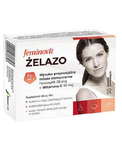 Feminovit Żelazo 30 tabletek zdjęcie