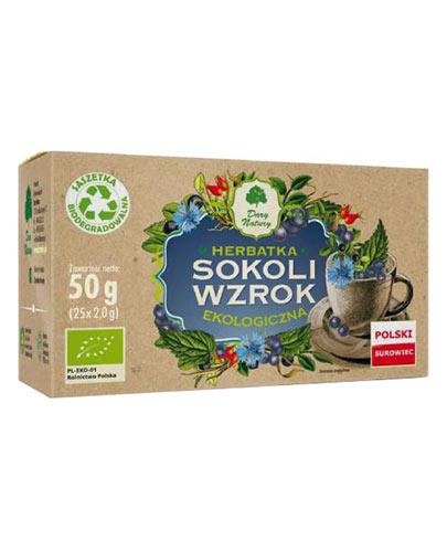 Dary Natury Ekologiczna Herbatka owocowo - ziołowa Sokoli wzrok, 50 g, cena, opinie, wskazania zdjęcie