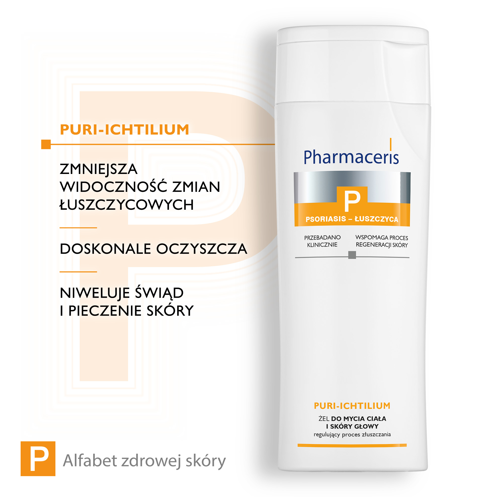Pharmaceris P Puri-Ichtilium, żel do mycia ciała i skóry głowy, 250 ml