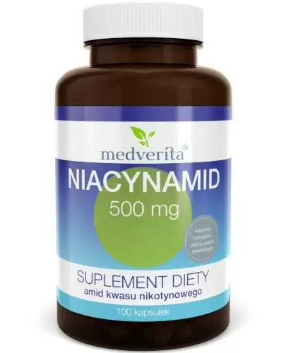 Medverita Niacynamid 500 mg 100 kapsułek zdjęcie