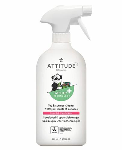 Attitude Płyn do mycia zabawek i powierzchni w pokoju dziecka bezzapachowy, 800 ml, cena, opinie, skład  zdjęcie