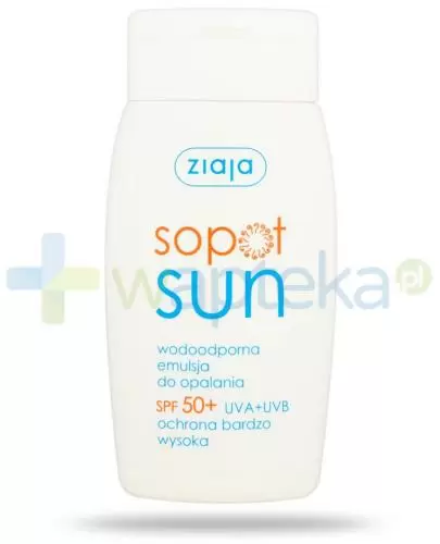 Ziaja Sopot Sun wodoodporna emulsja do opalania SPF50+ 125 ml zdjęcie