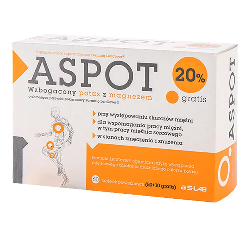 Aspot potas wzbogacony o formułę LenCover 60 tabletek zdjęcie
