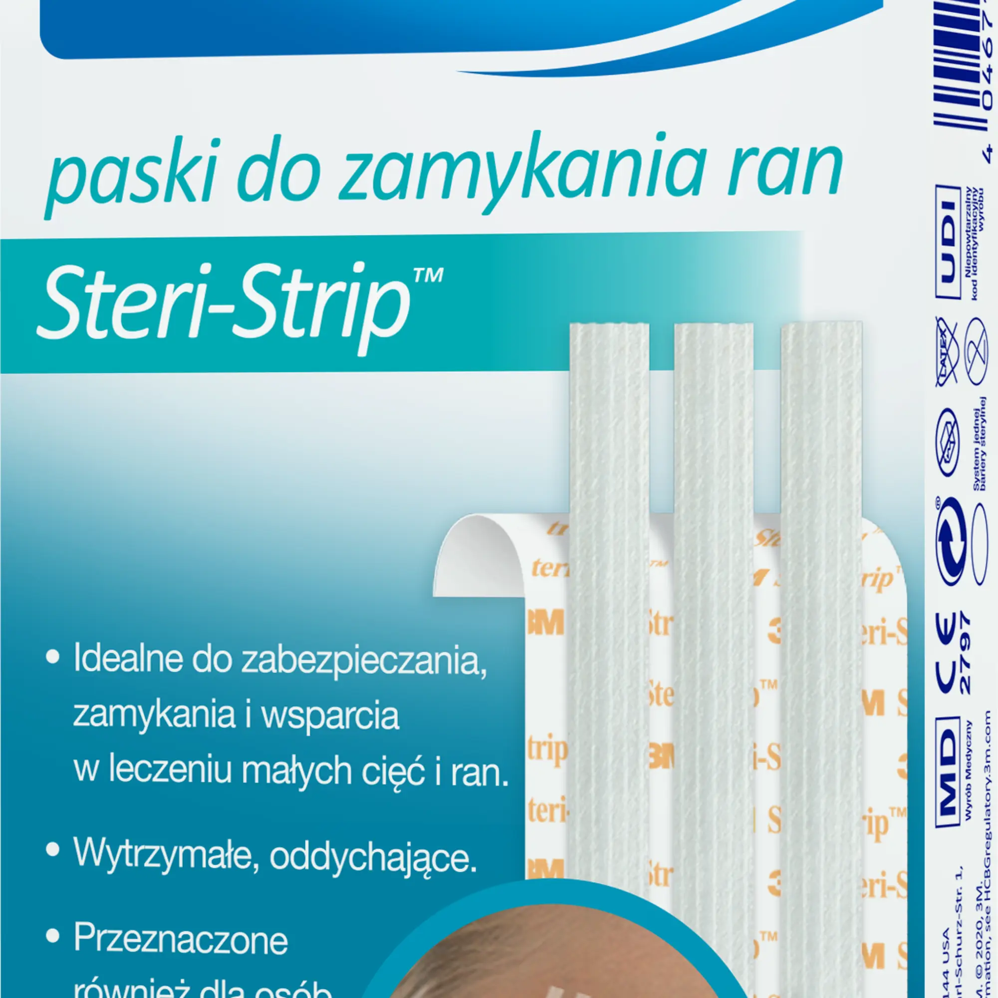 Viscoplast SteriStrip paski do zamykania ran 8 sztuk