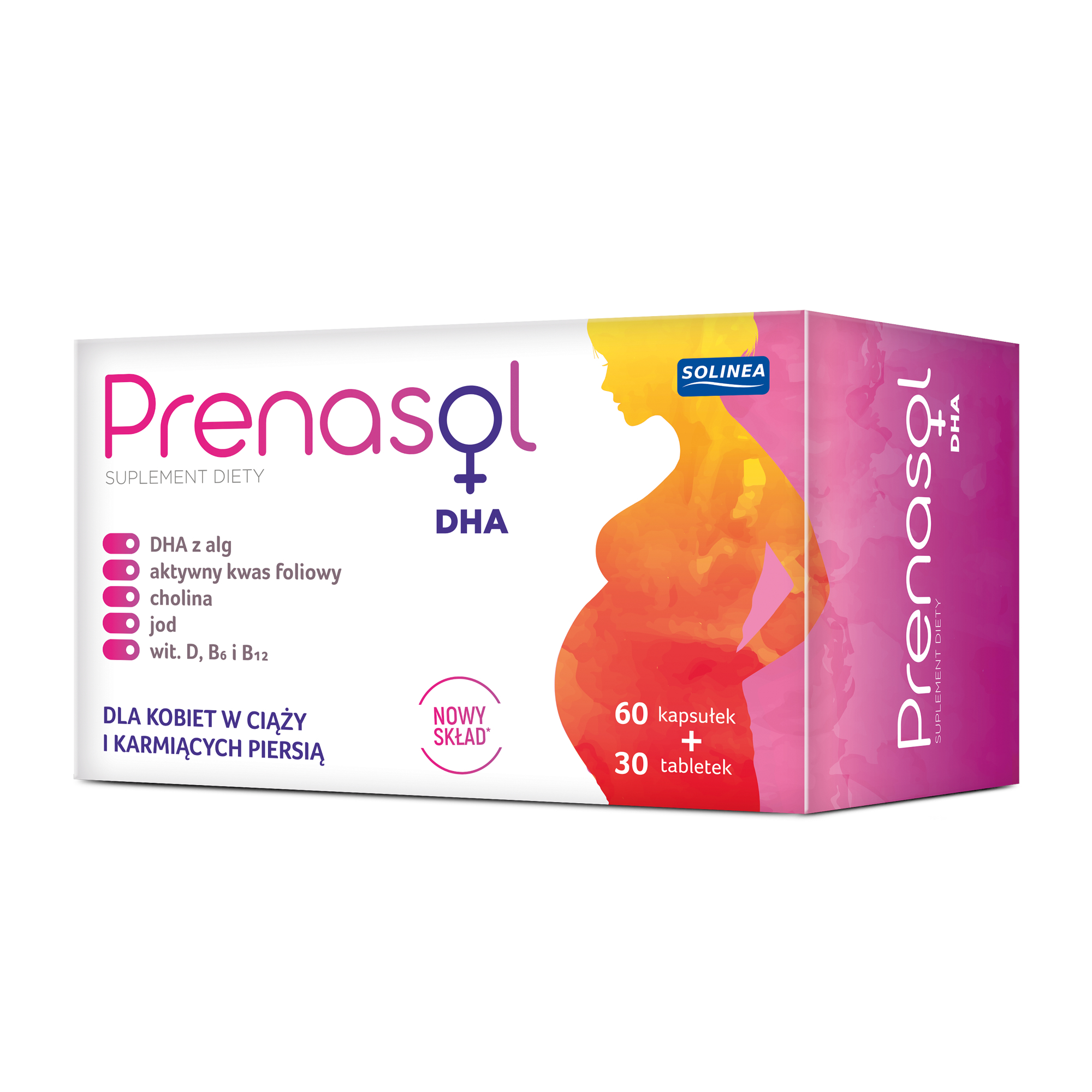 Prenasol, kapsułki, 60 sztuk, tabletki, 30 sztuk zdjęcie