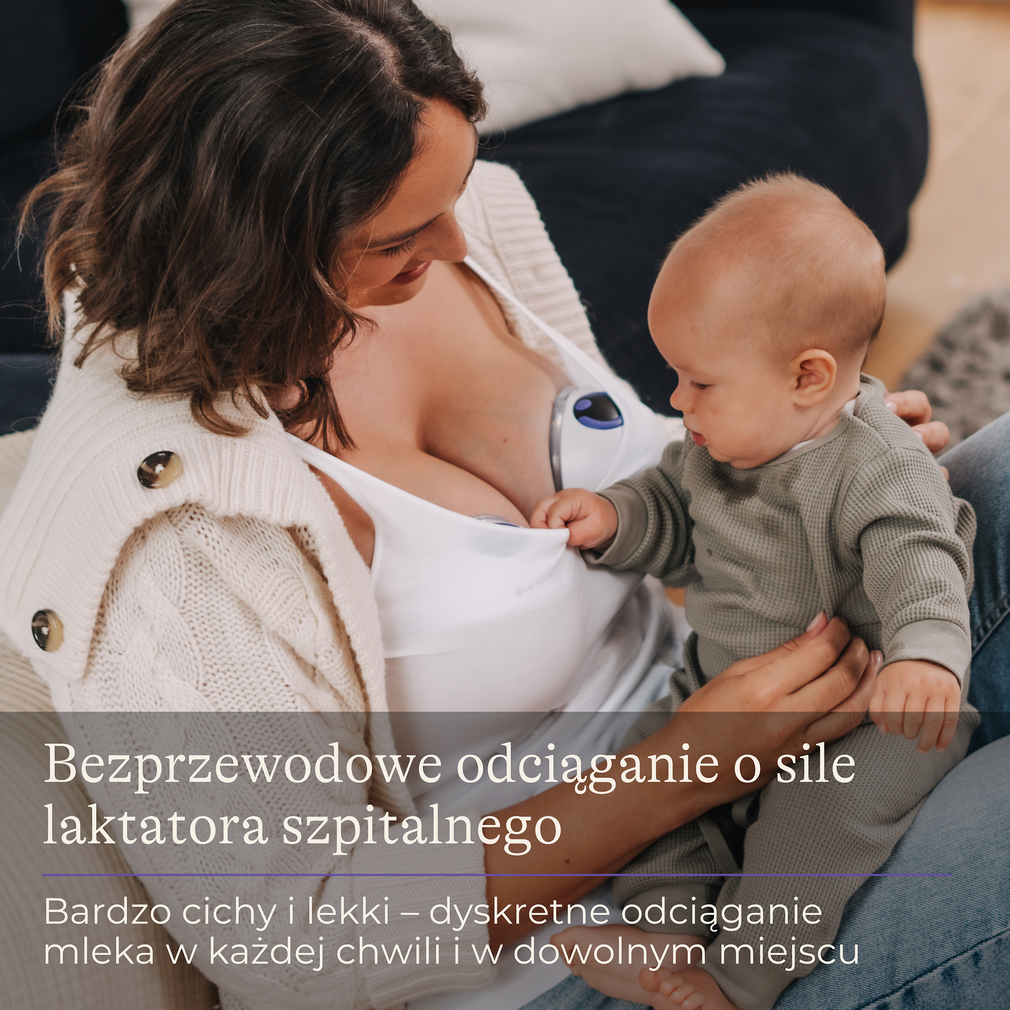 Lansinoh Laktator podwójny bezprzewodowy hands-free, 1 sztuka