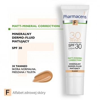 Pharmaceris F mineralny dermo-fluid matujący 30 Tanned SPF 30 30 ml