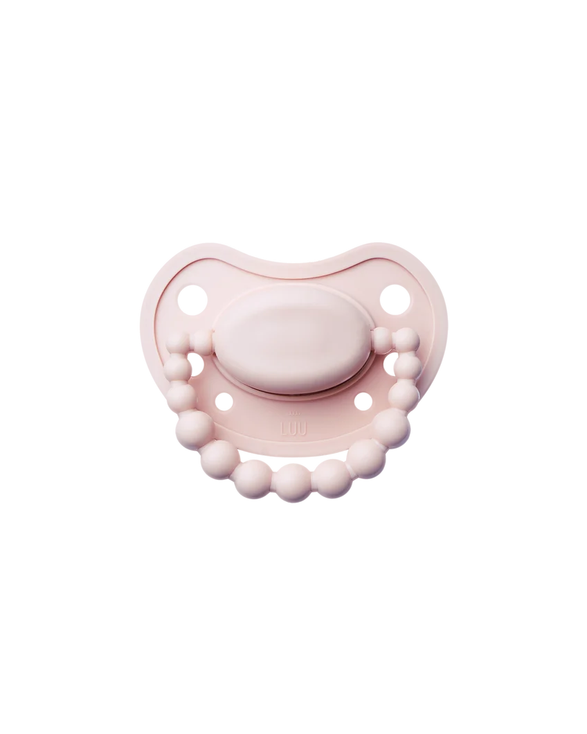 LUU Kids Smoczek pozycjonujący Velvet Blush 6m+, 1 sztuka zdjęcie
