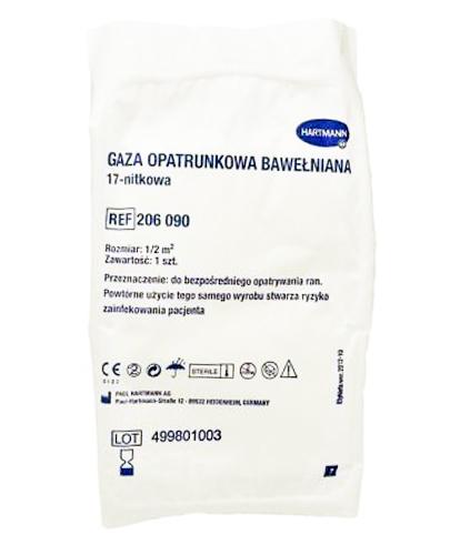 HARTMANN Gaza opatrunkowa bawełniana jałowa 1/2 m2 13-nitkowa, 1 sztuka zdjęcie