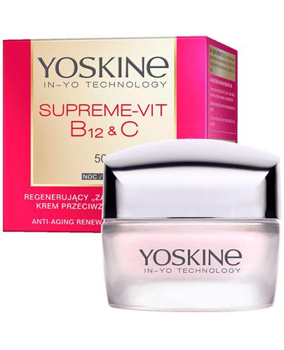 YOSKINE Supreme-Vit B12 + C Regenerujący Krem Przeciwzmarszczkowy do Twarzy na Noc 50+, 50 ml zdjęcie