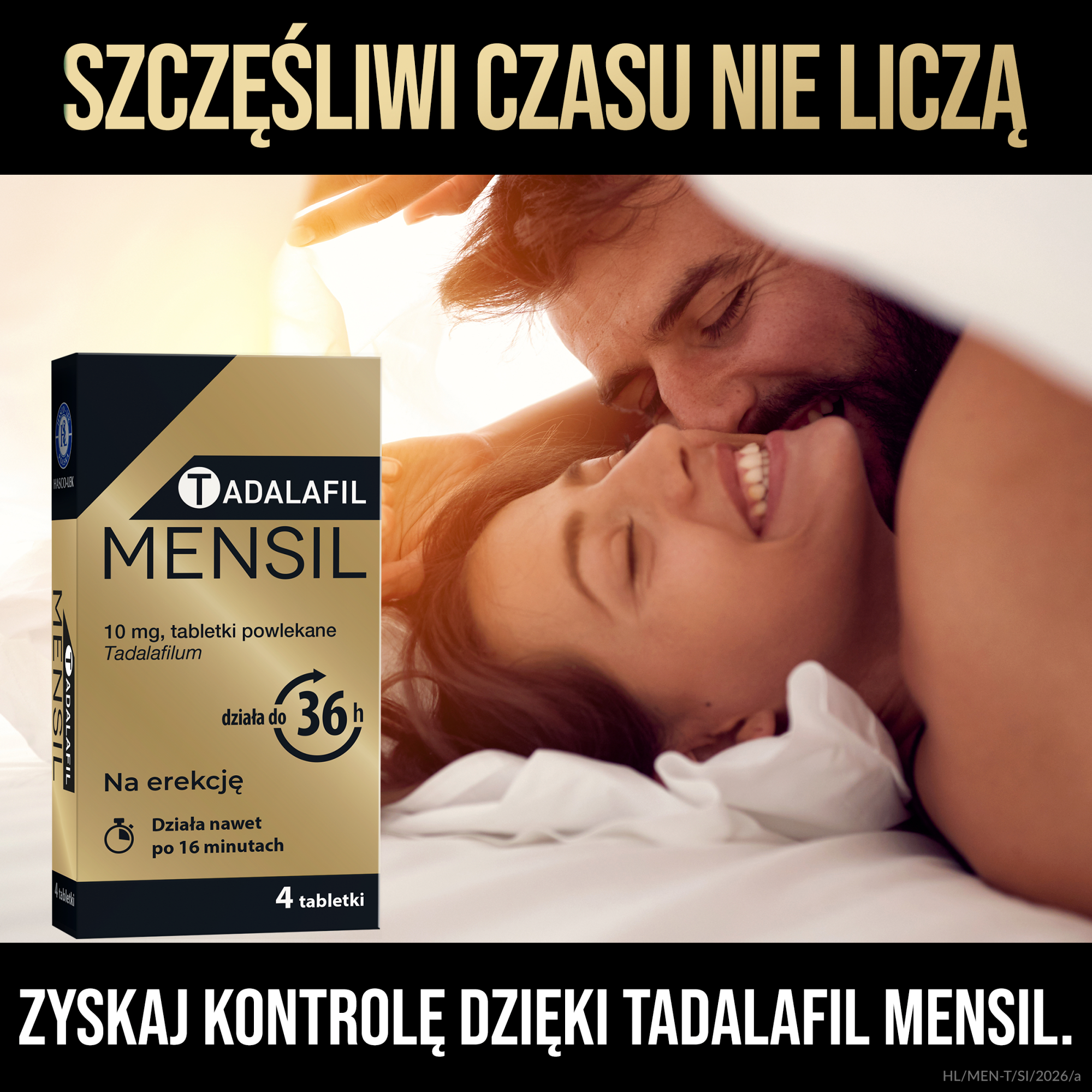 Tadalafil Mensil, 10 mg, tabletki powlekane, 4 sztuki
