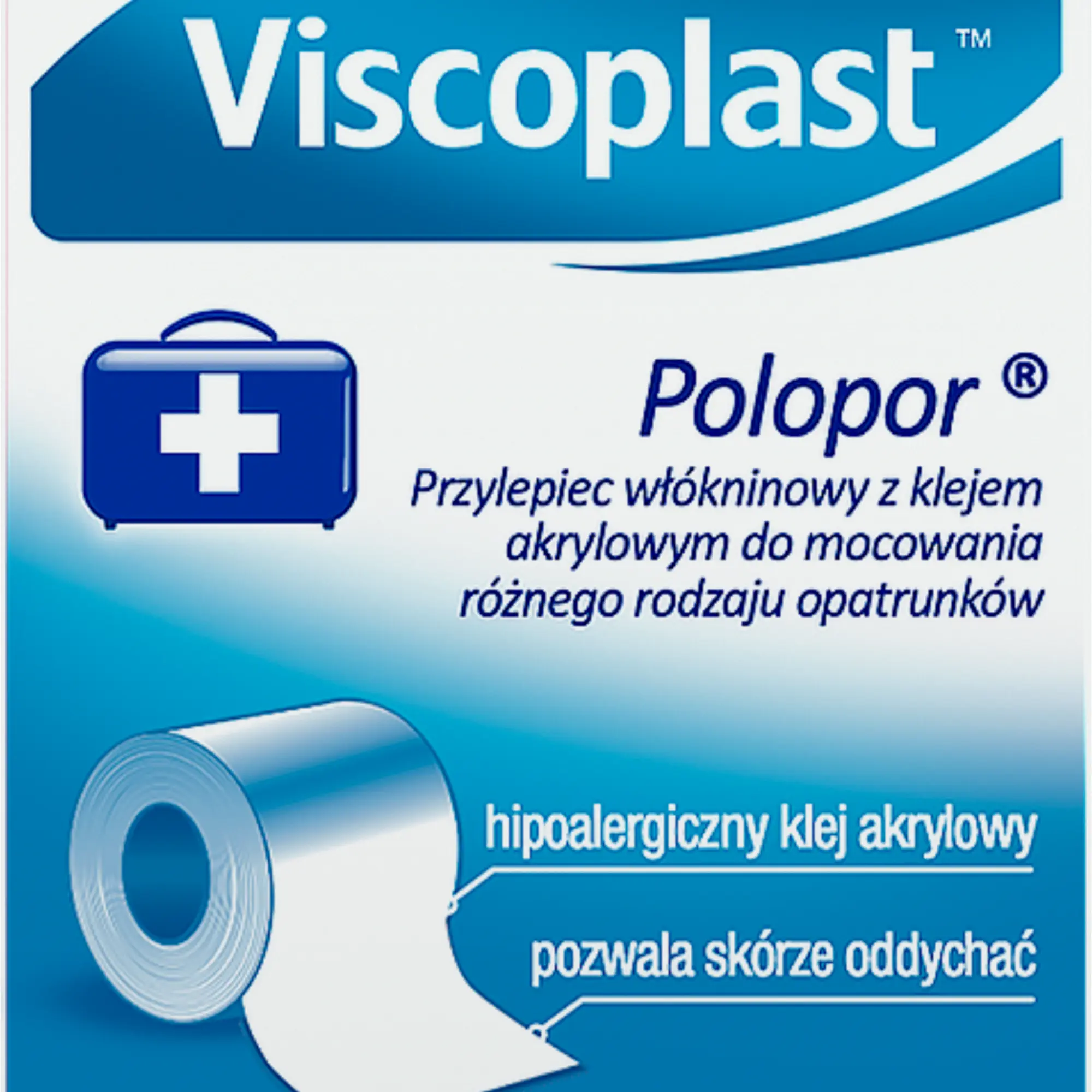 VIscoplast Pierwsza pomoc Polopor przylepiec włókninowy 5m x 50mm 1 sztuka
