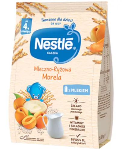 Kaszka mleczno-ryżowa Nestlé morela po 4 miesiącu 230 g zdjęcie