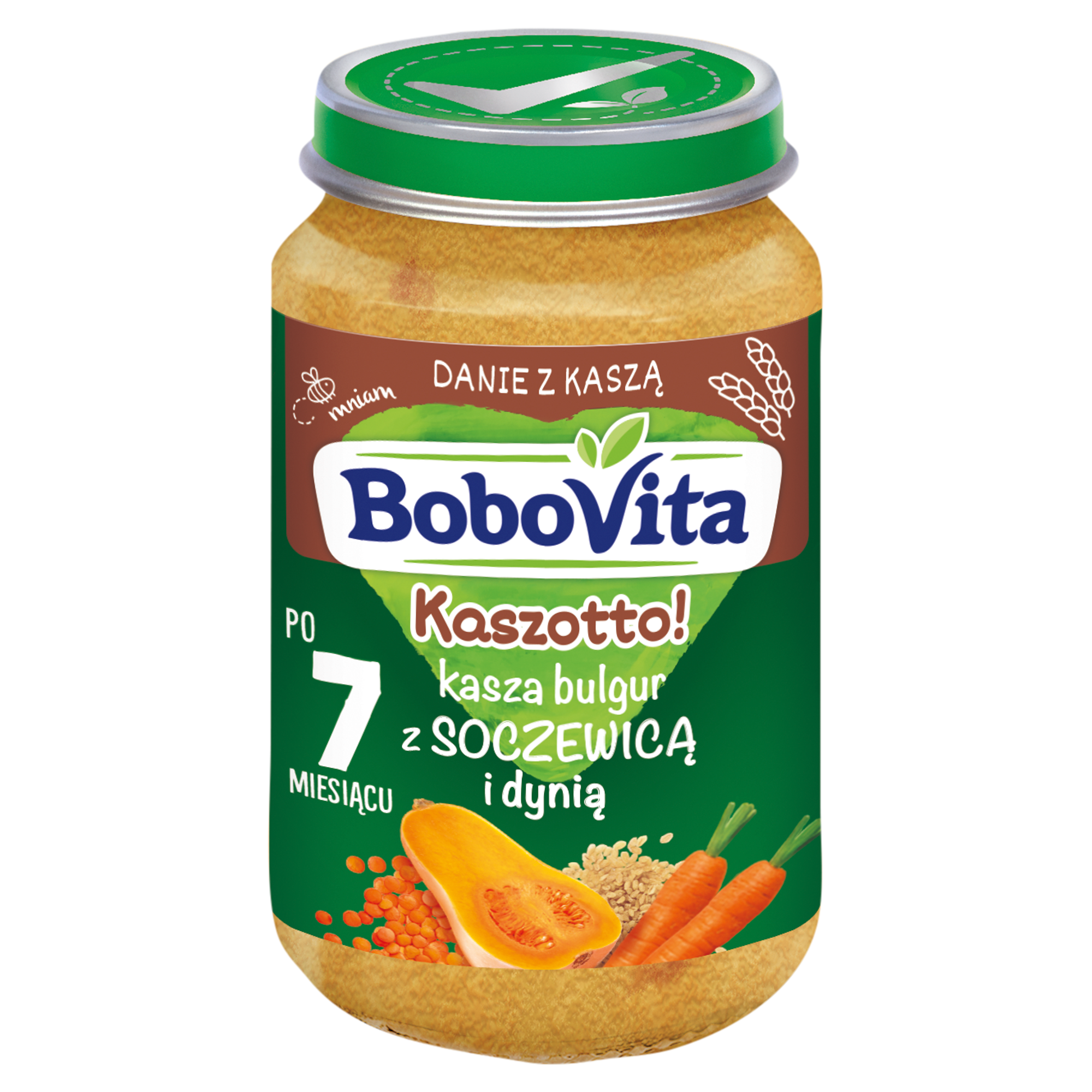 BoboVita Kaszotto! Bulgur z dynią i soczewicą, po 7. miesiącu, 190 g  zdjęcie